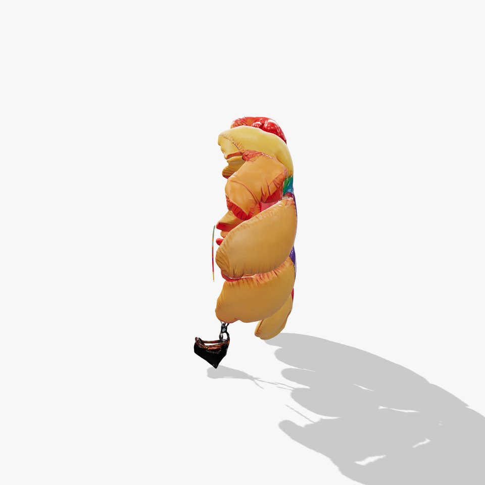 Colorful Parasailing Model Pack with Detailed Canopy